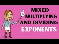 Exponents and Operations Review