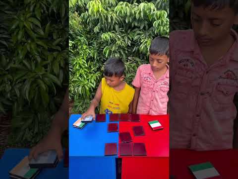 Who will win this memory match challenge. 3 years old kid vs 4 years old kid.  #funny #shorts