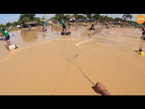 แห13ศอกหว่านแหครั้งเดียวพอ!!! ที่เหลือได้แค่...Cast Net Fishing Big Fish.