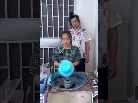 Children can make cotton candy dolls and send big stars.