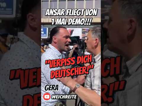 "Verpiss dich Deutscher" Ansar fliegt von 1. Mai Demo Gera 1.5.25