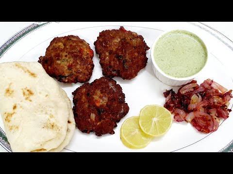 கபாப் செய்முறை | Mutton Chapli Kabab Recipe in Tamil | Kabab Recipe in Tamil | Mutton Kabab