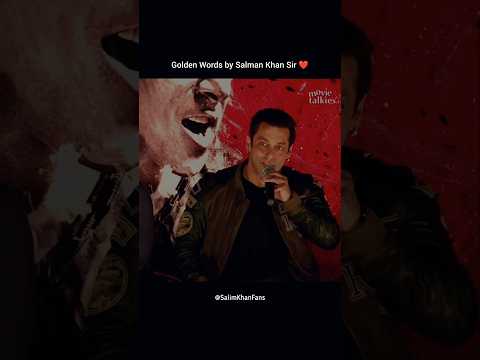 Golden Words by Salman Khan Sir ❤️ | #SalimKhan #SalmanKhan #SalmanKhanFans #SalimKhanFans