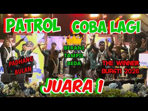 PATROL COBA LAGI JUARA 1 LOMBA PIALA BUPATI DI DISPORAPAR SIDOARJO 2026