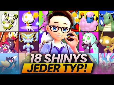 Wer zuerst ein Shiny Pokemon von jedem Typen fängt, GEWINNT! ✨