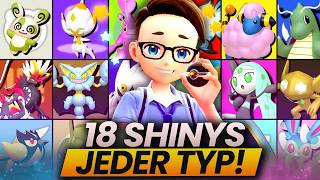 Wer zuerst ein Shiny Pokemon von jedem Typen fängt, GEWINNT! ✨