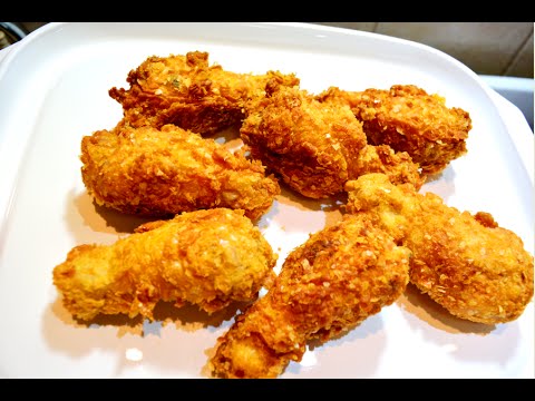 Alitas de pollo fritas EXTRA CRUJIENTES
