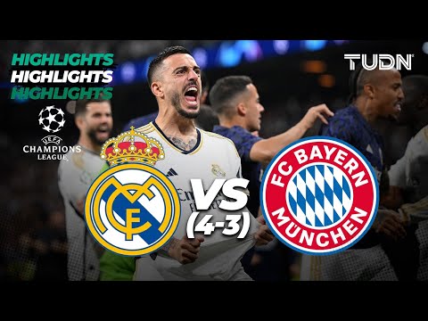 HIGHLIGHTS - Real Madrid (4)2-1(3) Bayern | UEFA Champions League 2023/24 - Semis | TUDN