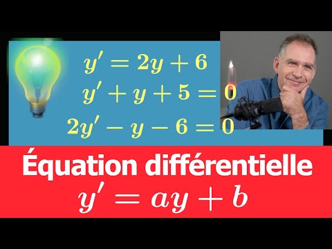 Savoir résoudre une équation différentielle y'=ay+b ♦ Terminale spécialité maths