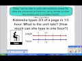 Exploring Unit Rates with Double Number Lines