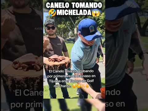 CANELO tomando cheve