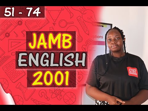 JAMB CBT English 2001 Past Questions 51 - 74