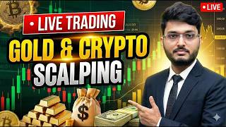 Live Crypto and Gold Scalping Trading | 04 Oct - Delta Exchange #goldtrading #cryptotrading #bitcoin