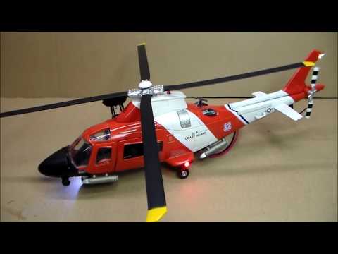 Custom-Lit Coast Guard Helicopter