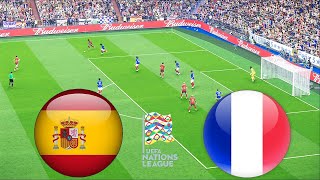 [LIVE] Spain vs France UEFA Nations League 2025 Full Match - Video Game Simulation