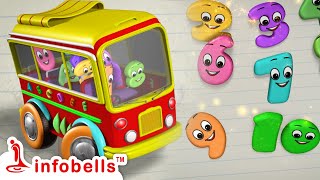 ಒಂದು ಎರಡು ಮೂರು ನಾಲ್ಕು - Number Rhymes & Bus Song | Kannada Rhymes for Children | Infobells #bussong