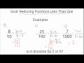 Reducing Fractions with Base 10 Denominators