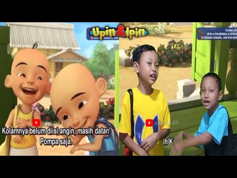 Upin Ipin tak jadi berenang di kolam Ehsan || Kompilasi tiru aksi Upin Ipin