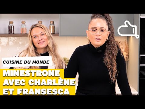 On prépare ensemble un plat traditionnel italien avec @charlene_et_francesca : leminestrone ! 🔥