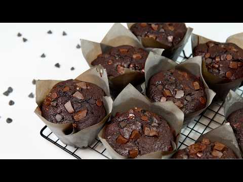 Muffins de Chocolate 🍫 ¡SUPER CHOCOLATOSOS!