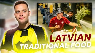 Latvian Feast on a Tram! 🚋🇱🇻 | Surprising a Stranger with Sprats & Kilka