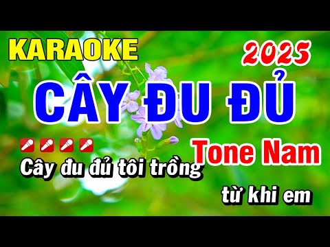 Karaoke Cây Đu Đủ (Beat Hay) Tone Nam 2025 Nhạc Sống | Hoài Phong Organ