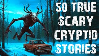 50 True Cryptid & Deep Woods Scary Stories Told In The Rain | Horror Stories To Fall Asleep To