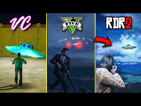 Finding UFOs🛸 in GTA & RDR Games | EVOLUTION