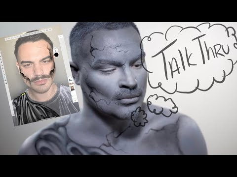 Sketchpad to Final Look | Start to Finish Drawing my Statue Makeup Tutorial