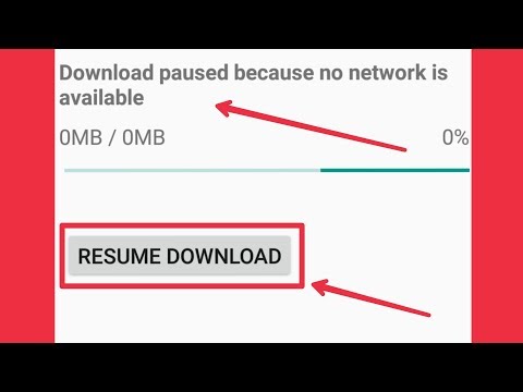 Free Fire | Error Download Paused Because No Network is Available | Game Files Not Download Problem