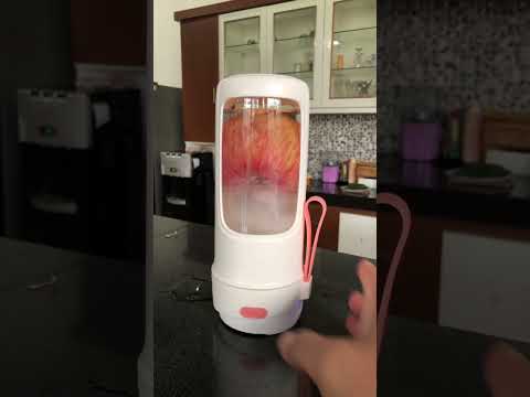 Apple juice with portable blender 🔗LINK IN BIO