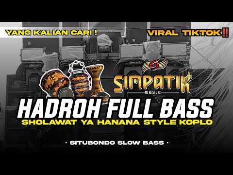 Hadroh Koplo Ya Hanana | Hadroh Full Bass - Koplo Style Simpatik! | Enak Buat Cek Sound!