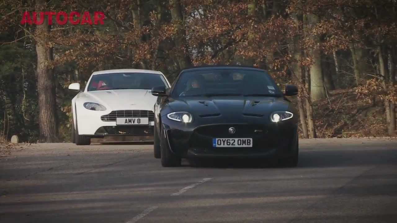 Aston Martin V8 Vantage vs Jaguar XKR-S - autocar. co. uk