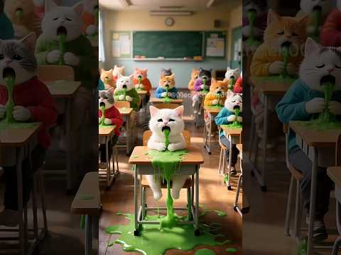 😺Kitten Poisoned at School?!🧑‍🍳✴️🪳Dad Goes FullRambo! #cat #animation #funny #roblox #shorts #aicat