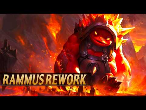 RAMMUS ALL ABILITIES NEW CHANGES - League of Legends