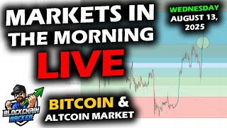 MARKETS in the MORNING, 8/13/2025, BTC $120,400, XRP $3.28, Gold $3,358