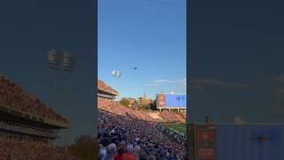 Clemson’s flyover looked incredible inside Memorial Stadium! 🤯✈️