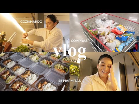 Preparando marmitas, mercado, valores, cardápio — um dia com a gente.