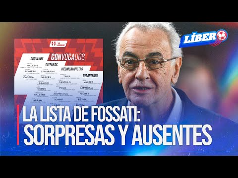 ELIMINATORIAS 2026: Los convocados de JORGE FOSSATI para enfrentar a Uruguay y Brasil | Líbero