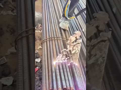 Cleaning rusty steel rods with laser technology - Good tools and machinery make work easy
