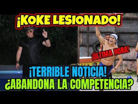 KOKE LESIONADO EN TIEMPO REAL 😱 ABANDONA LA COMPETENCIA POR LESIÓN? TERRIBLE NOTICIA! Exatlón México