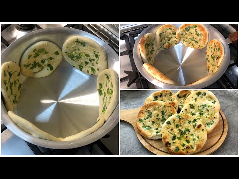 Mini Garlic Naan in a Pan- Best Ever naan without Tandoor