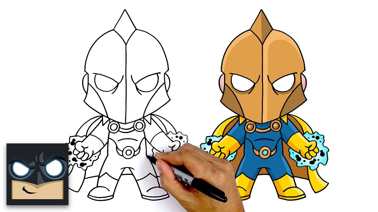 How To Draw Dr. Fate - Step By Step Tutorial