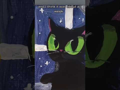 Spooky kitty with a cautionary tale ?#halloween #spooky #satisfying #art #sammygerb #sammygerbart