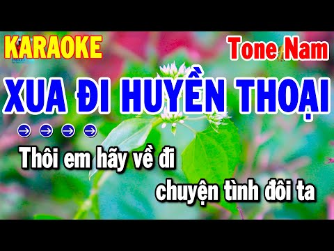 Karaoke Xua Đi Huyền Thoại Tone Nam – Nhạc Sống Bolero Hay Nhất 2024 | Thanh Hải