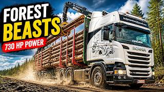 Scania V8 Timber Truck: Extrem Holztransport in Finnland! 🌲