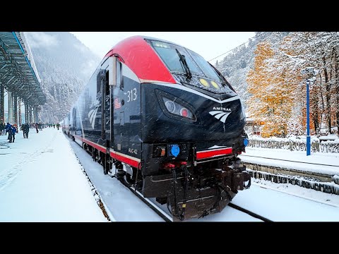 🇺🇸 3 Days on Amtrak’s Snowiest -28° Sleeper Train | Seattle - Chicago | Empire Builder🇺🇸