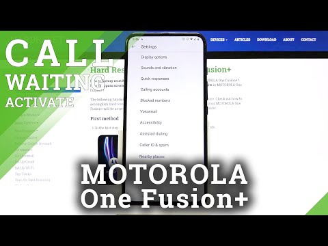 (ENGLISH) How to Enable Call Waiting in Motorola One Fusion+ - Turn On/Off Call Waiting
