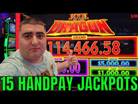 😱 15 HANDPAY JACKPOTS On High Limit Slot