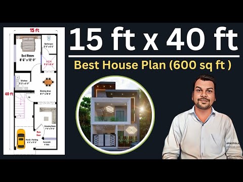 15x40 Ghar Ka Naksha: Beautiful 2BHK and 3BHK Layouts #15x40 #houseplans